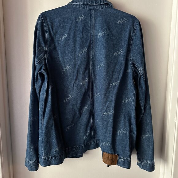 Denim Jordan Flight Heritage Big Kids' Jacket - Picture 4 of 8